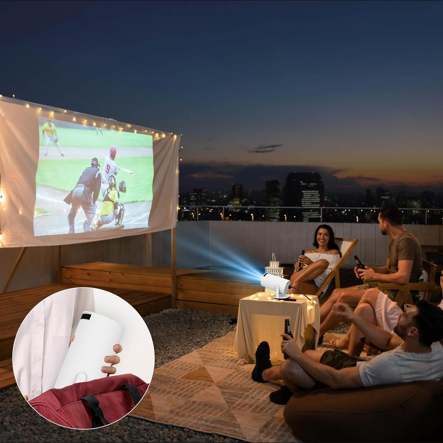 UltraView 4K Pro – Smart 4K UHD Home Cinema Projector