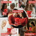 Red Teddy Bear with Necklace – Romantic Gift for Valentine’s Day, Anniversary & Birthday