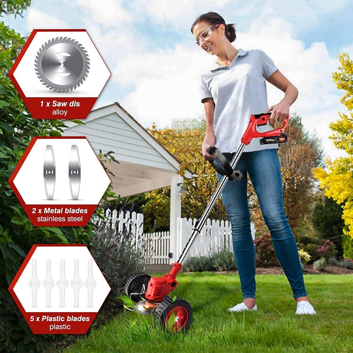 GreenTrim Pro – Powerful Electric Grass Cutter & Lawn Trimmer